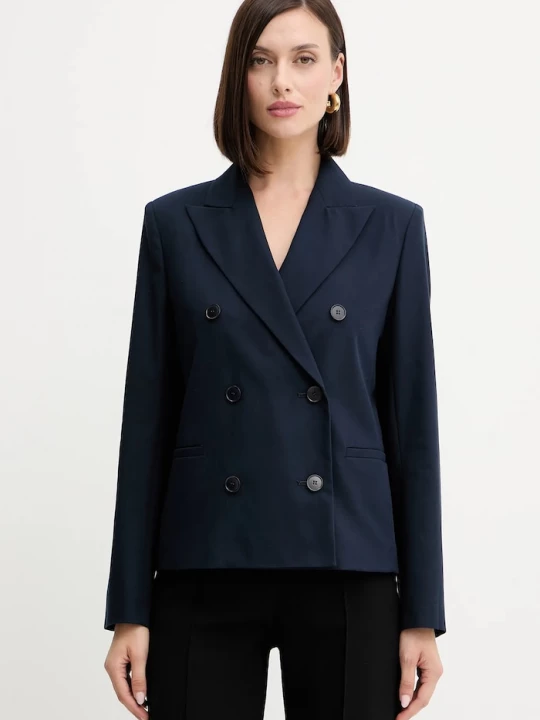 Obrázek produktu Weekend Max Mara Bavlněné sako Weekend Max Mara TAPPETO námořnická modř