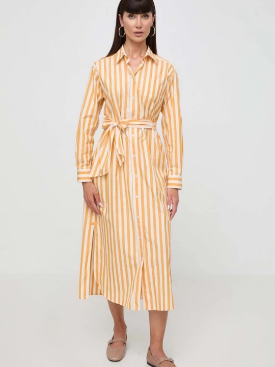 Obrázek produktu Weekend Max Mara Bavlněné šaty Weekend Max Mara oranžová
