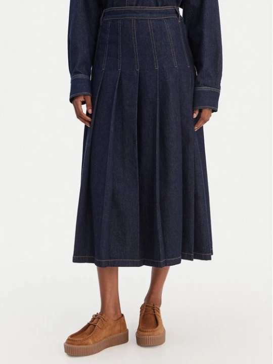 Obrázek produktu Weekend Max Mara Džínová sukně Ovale 2615101071 Tmavomodrá Regular Fit