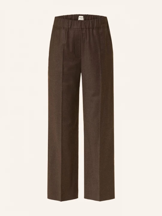 Obrázek produktu Weekend Max Mara Flanelové Kalhoty Hateley tmavě hnědá