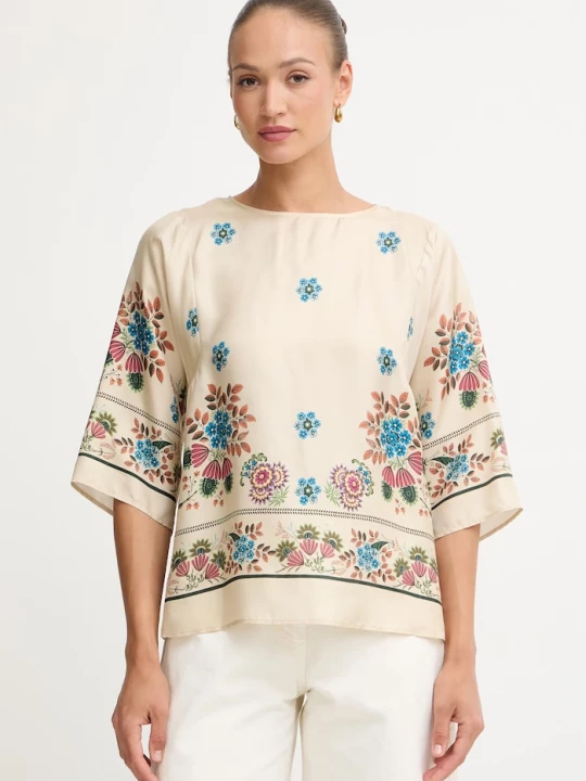 Obrázek produktu Weekend Max Mara halenka dámská hedvábná SAMBA béžová