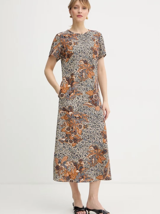 Obrázek produktu Weekend Max Mara Hedvábné šaty Weekend Max Mara CRESPO námořnická modř