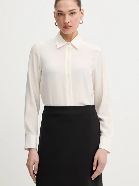 Obrázek produktu Weekend Max Mara Hedvábné tričko Weekend Max Mara CURVONE béžová