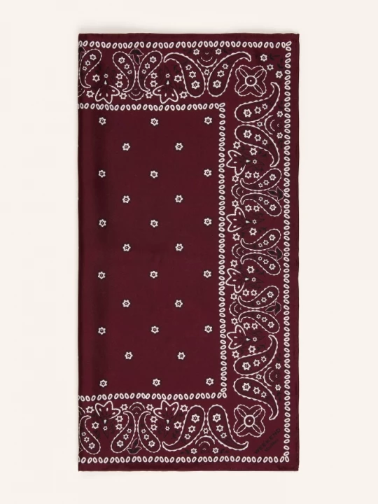 Obrázek produktu Weekend Max Mara Hedvábný Šátek Elodia tmavě červená / bílá / černá