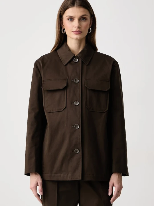 Obrázek produktu Weekend Max Mara kabát dámský s bavlnou WKSELMO hnědá
