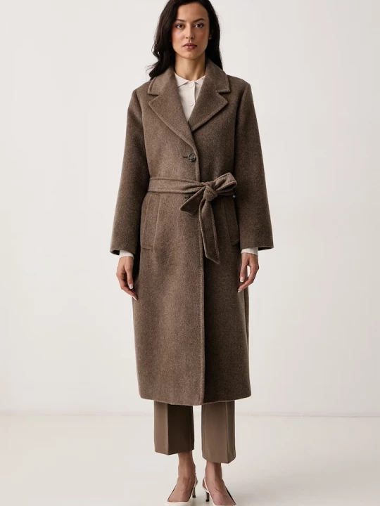 Obrázek produktu Weekend Max Mara kabát dámský s vlnou WKDBRONTE hnědá