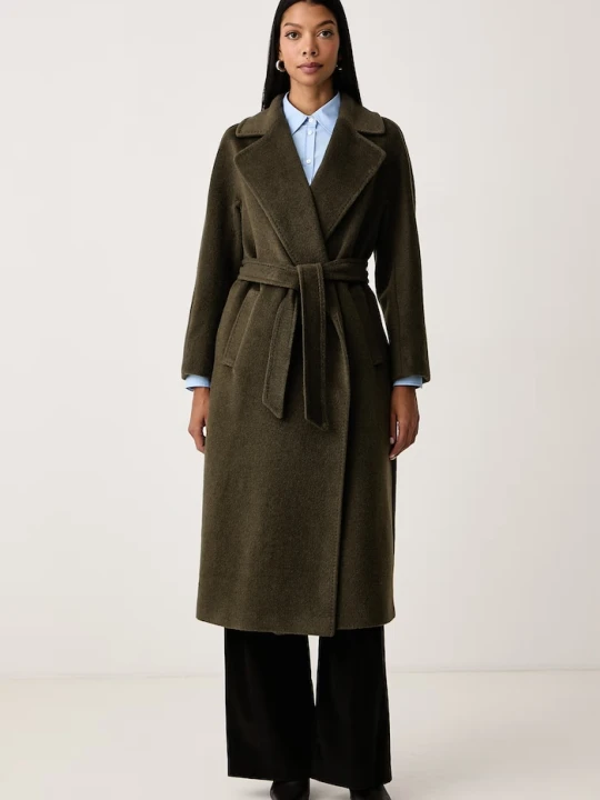 Obrázek produktu Weekend Max Mara kabát dámský s vlnou WKDTEMPERA zelená