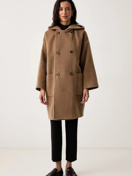 Obrázek produktu Weekend Max Mara kabát dámský s vlnou WKDTROPICO hnědá