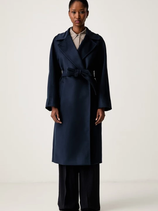 Obrázek produktu Weekend Max Mara kabát dámský vlněný WKDRESINA námořnická modř