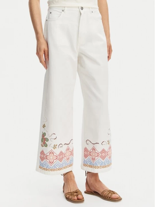 Obrázek produktu Weekend Max Mara Kalhoty culottes Adunco 2615131012 Bílá Regular Fit