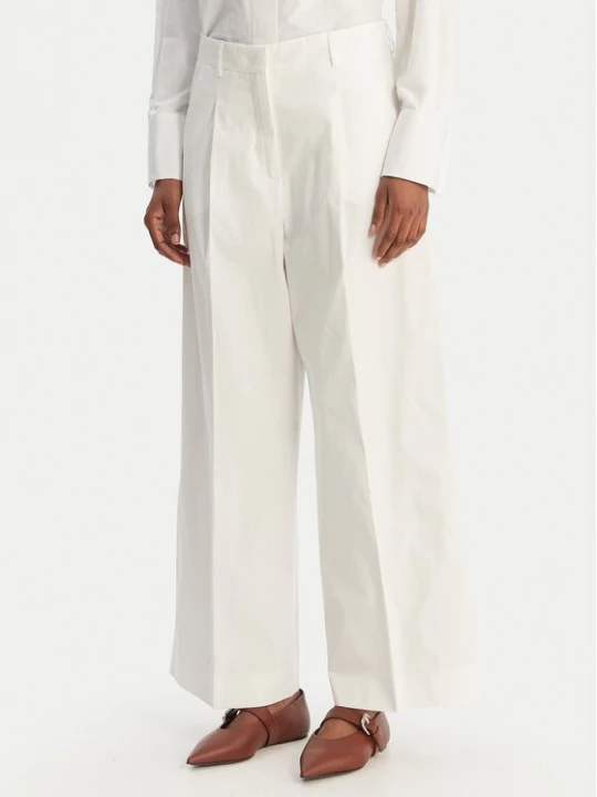 Obrázek produktu Weekend Max Mara Kalhoty z materiálu Bellico 2615131072 Bílá Regular Fit