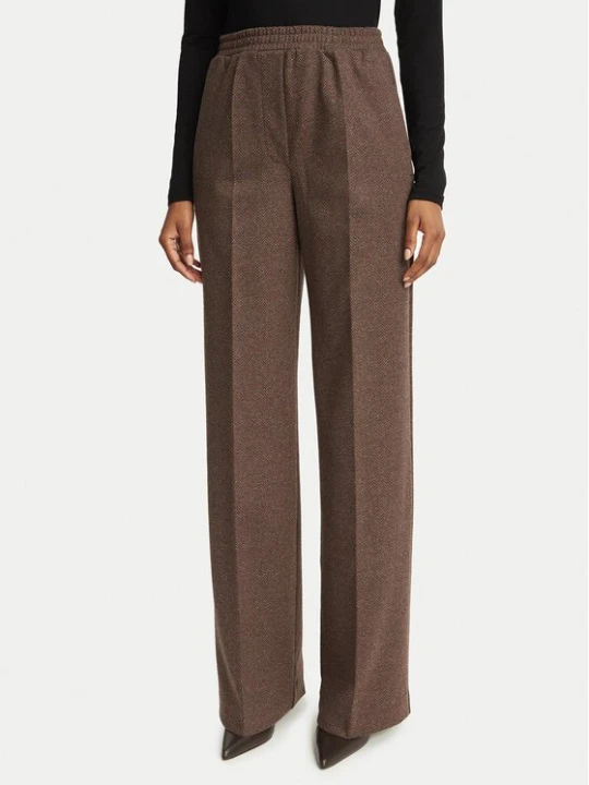 Obrázek produktu Weekend Max Mara Kalhoty z materiálu Editta 2625786012 Hnědá Regular Fit