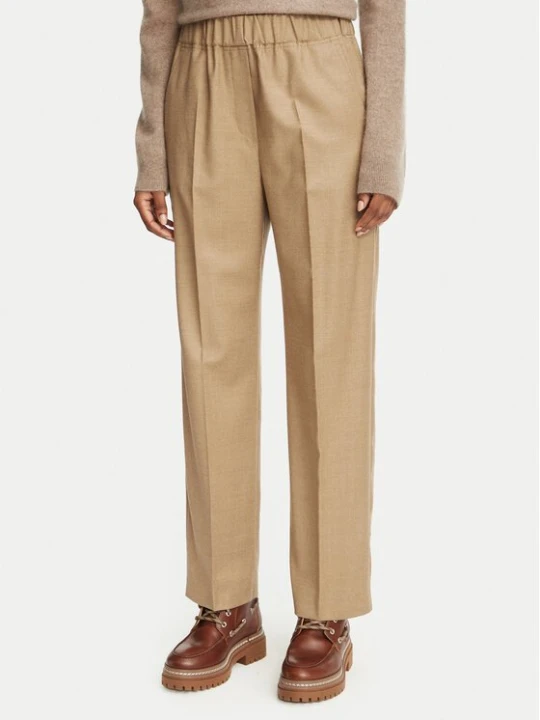 Obrázek produktu Weekend Max Mara Kalhoty z materiálu Hateley 2625136042 Hnědá Regular Fit