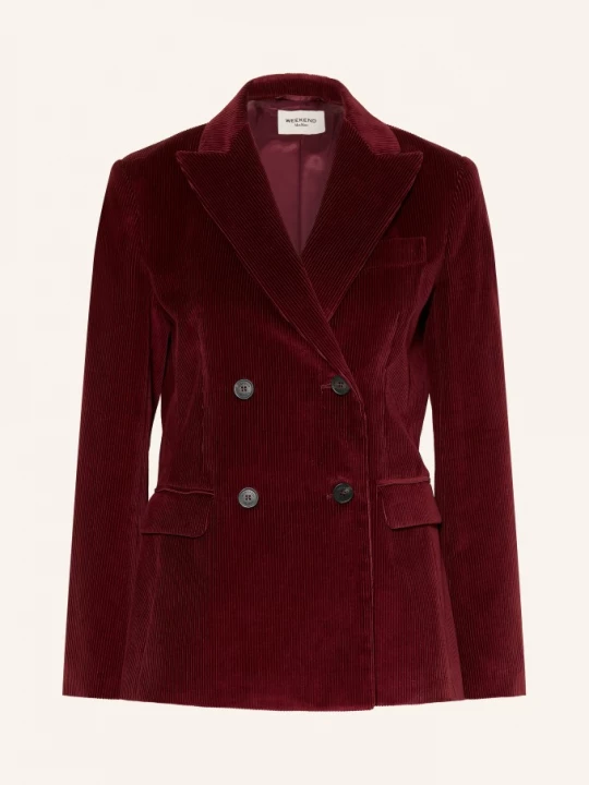 Obrázek produktu Weekend Max Mara Kordový Blejzr Katanga tmavě červená