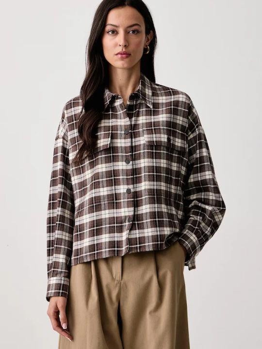 Obrázek produktu Weekend Max Mara košile pánská s vlnou WKDBERLINA hnědá