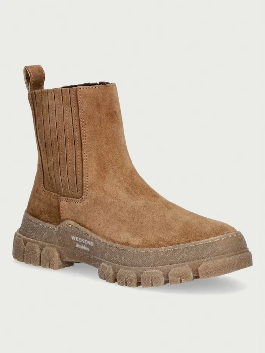 Obrázek produktu Weekend Max Mara kotníkové Chelsea boty dámské semišové hnědá