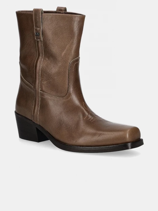 Obrázek produktu Weekend Max Mara Kožené kotníkové boty Weekend Max Mara Ranch hnědá
