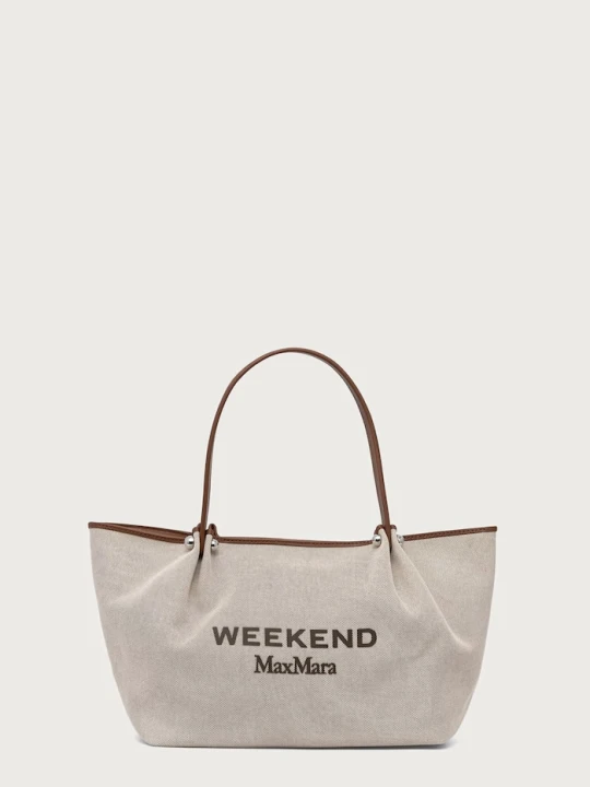Obrázek produktu Weekend Max Mara nákupní taška dámská bavlněná WKAGETTO béžová
