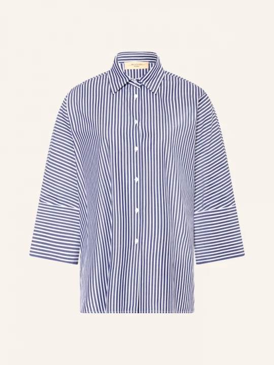 Obrázek produktu Weekend Max Mara Oversized Košile Hudson S 3/4 Rukávy tmavě modrá / bílá