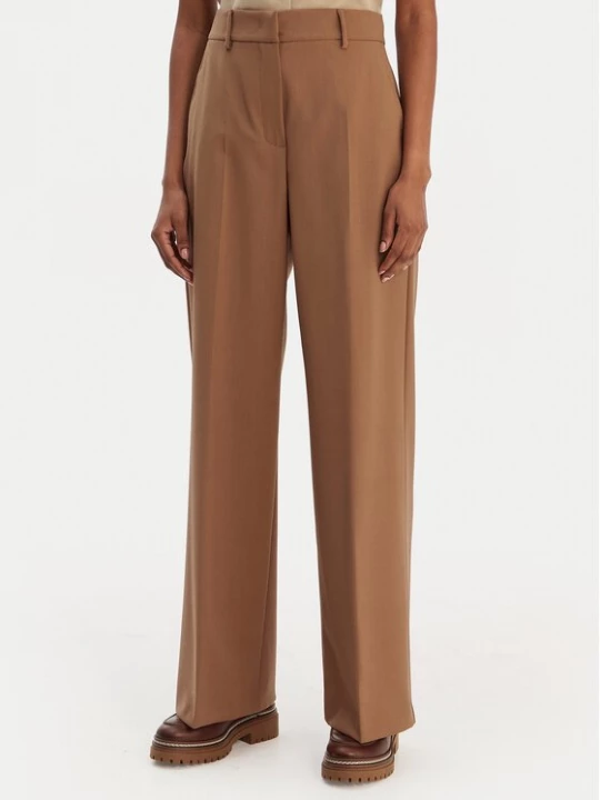 Obrázek produktu Weekend Max Mara Palazzo kalhoty Visivo 2615131041 Hnědá Relaxed Fit