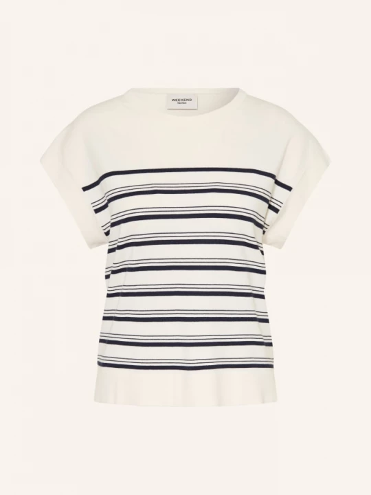 Obrázek produktu Weekend Max Mara Pletené Tričko Ufo režná / tmavě modrá