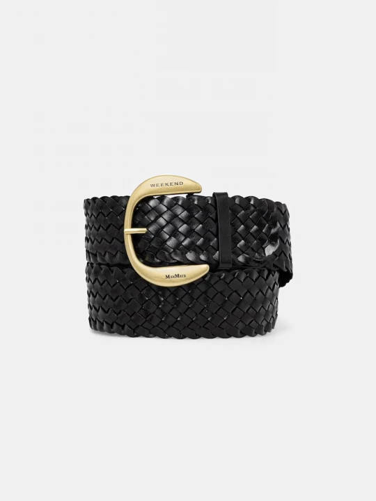 Obrázek produktu Weekend Max Mara pletený pásek dámský kožený AGELO černá