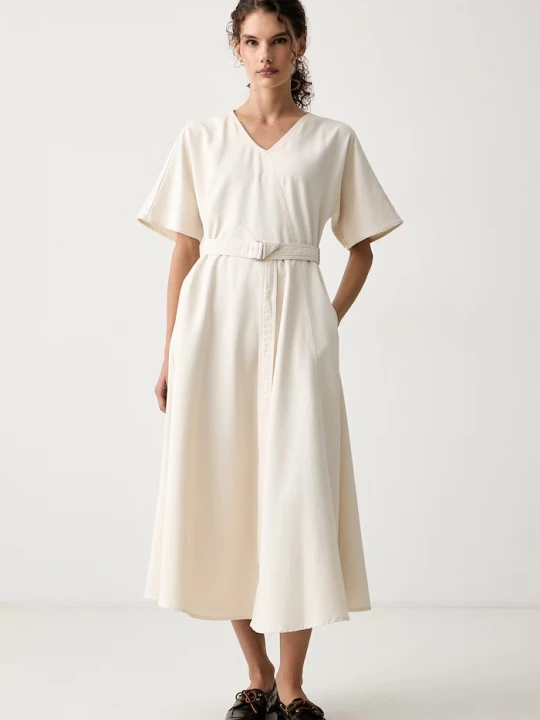 Obrázek produktu Weekend Max Mara šaty bavlněné WKDCALADIO béžová