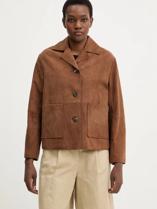 Obrázek produktu Weekend Max Mara Semišová bunda Weekend Max Mara PALCHI hnědá