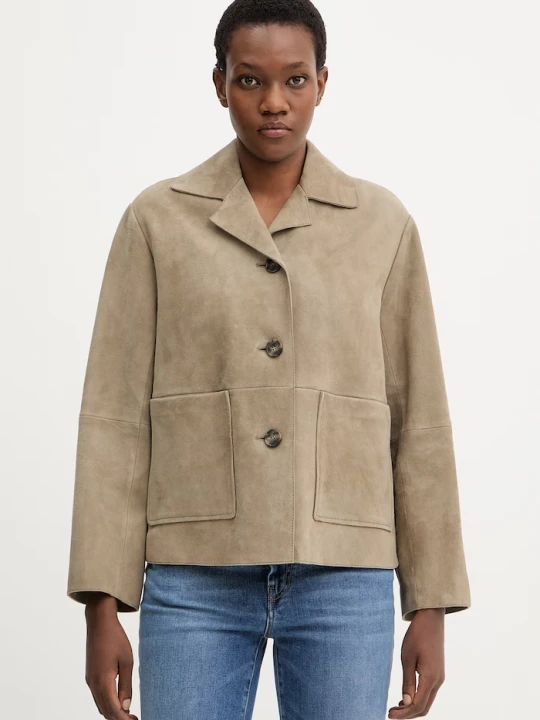 Obrázek produktu Weekend Max Mara Semišová bunda Weekend Max Mara PALCHI zelená