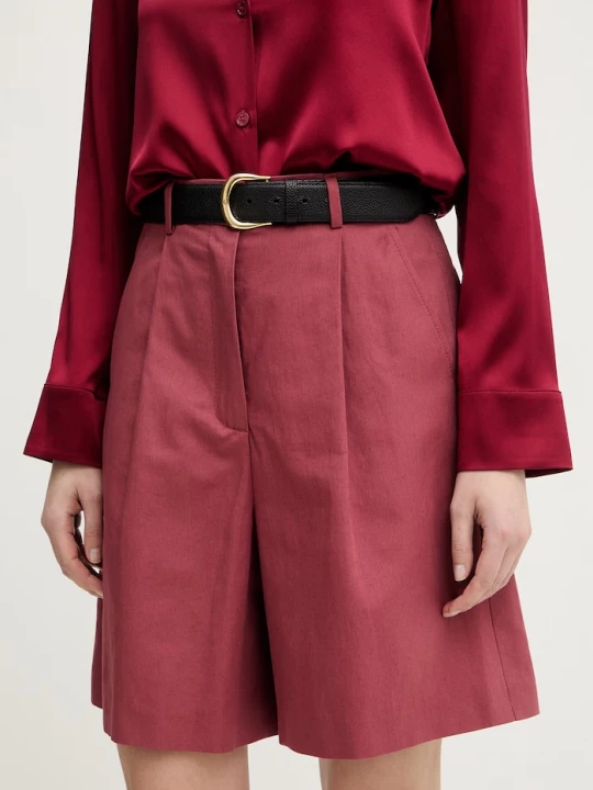 Obrázek produktu Weekend Max Mara Šortky s přídavkem lnu Weekend Max Mara ECUBA červená
