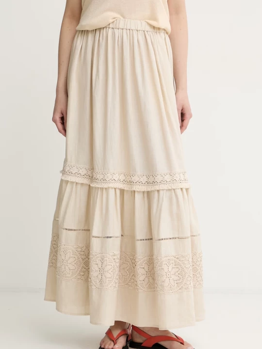 Obrázek produktu Weekend Max Mara sukně lněná béžová