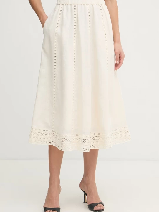 Obrázek produktu Weekend Max Mara sukně lněná GERGO béžová