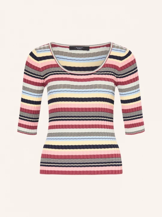 Obrázek produktu Weekend Max Mara Svetr Guglia S 3/4 Rukávem tmavě červená / žlutá / modrá