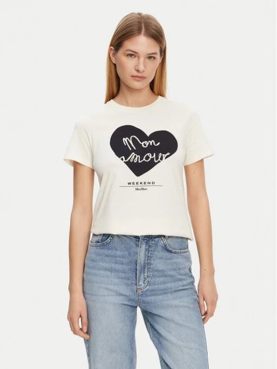 Obrázek produktu Weekend Max Mara T-Shirt Vello 2515971051 Écru Regular Fit Krémová