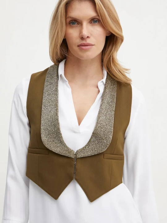 Obrázek produktu Weekend Max Mara Vesta s příměsí vlny Weekend Max Mara zelená