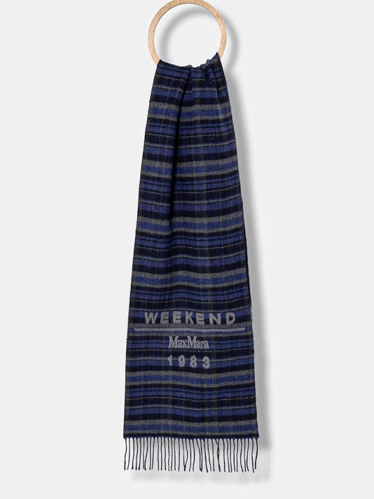 Obrázek produktu Weekend Max Mara Vlněná šála PAGELLA námořnická modř