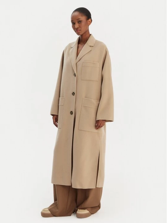 Obrázek produktu Weekend Max Mara Vlněný kabát Galosce 2615011021 Béžová Relaxed Fit
