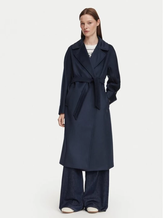 Obrázek produktu Weekend Max Mara Vlněný kabát Resina 2625016021 Tmavomodrá Regular Fit