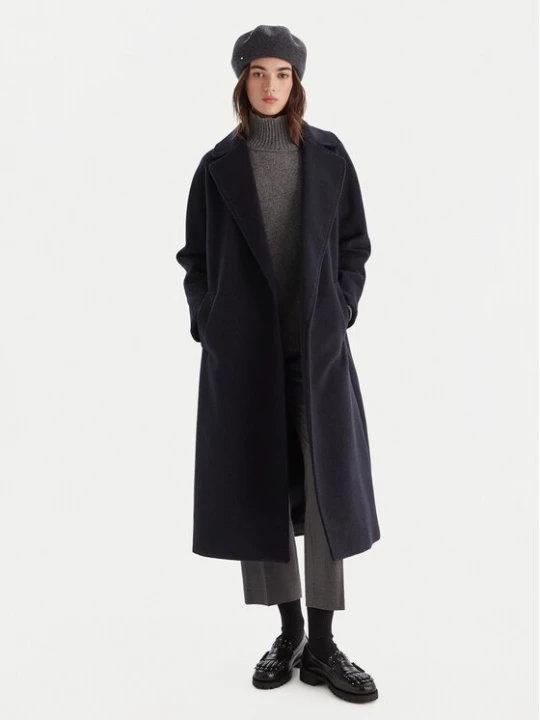 Obrázek produktu Weekend Max Mara Vlněný kabát Tempera 2525016082 Tmavomodrá Regular Fit