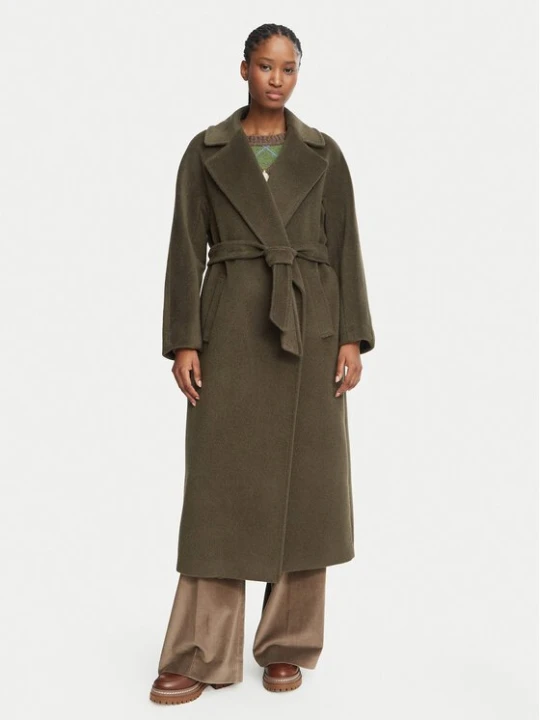 Obrázek produktu Weekend Max Mara Vlněný kabát Tempera 2625016072 Khaki Regular Fit