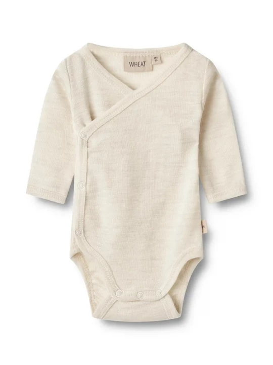Obrázek produktu Wheat kojenecké body z merino vlny béžová