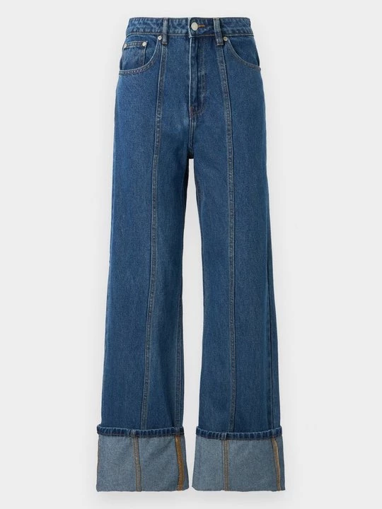 Obrázek produktu Wide leg 2nd Day tmavomodrý denim