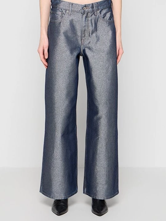 Obrázek produktu Wide leg Abercrombie & Fitch tmavě modrá