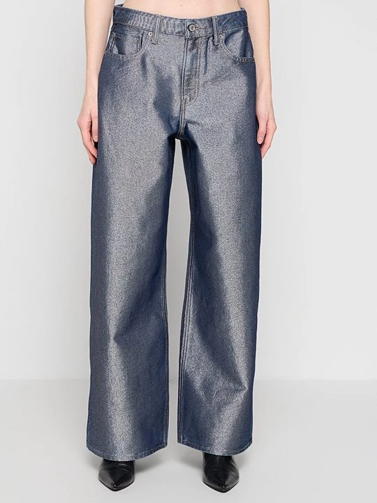 Obrázek produktu Wide leg Abercrombie & Fitch tmavě modrá