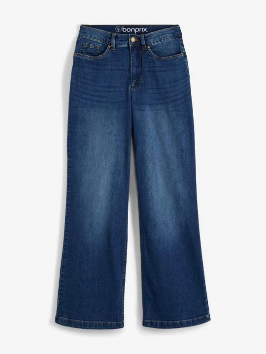 Obrázek produktu Wide Leg džíny High Waist, organická bavlna BonPrix