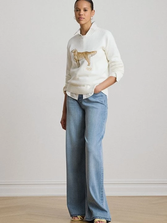 Obrázek produktu Wide leg Lauren Ralph Lauren světlemodrý denim