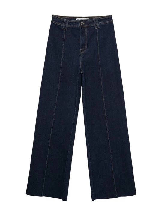 Obrázek produktu Wide leg Stradivarius tmavě modrá