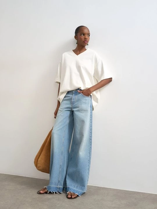 Obrázek produktu Wide leg Topshop modrý denim