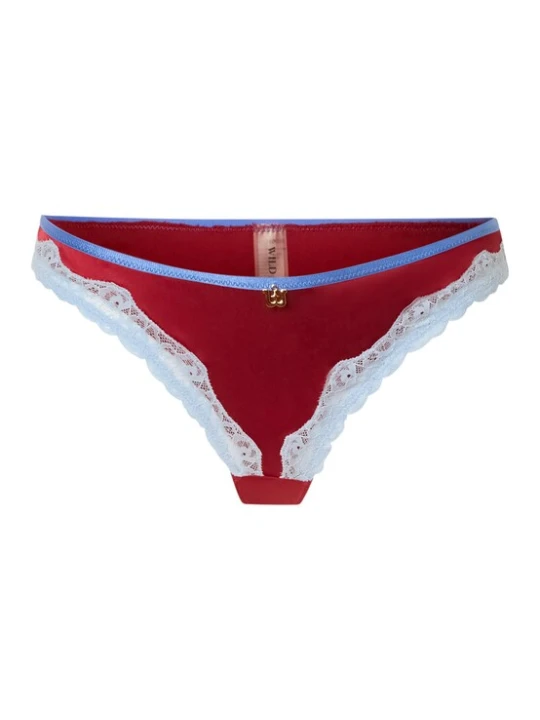 Obrázek produktu WILD LOVERS Tanga 'HEIDI' modrá / světlemodrá / grenadina