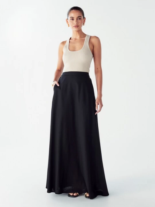 Obrázek produktu Willa Sukně 'ISLA MAXI SKIRT' černá